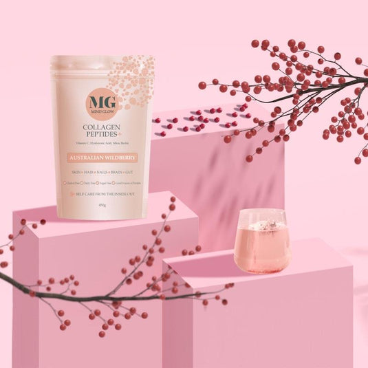 Mind Glow Australian Wildberry Collagen Peptides+ 450g Trio Pack