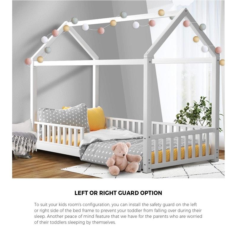 Load image into Gallery viewer, Oikiture Bed Frame Kids Wooden Timber House Frame Single
