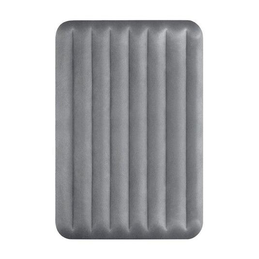 Intex Dura-Beam Prestige Inflatable Airbed with Fastfill USB Pump Gray Queen
