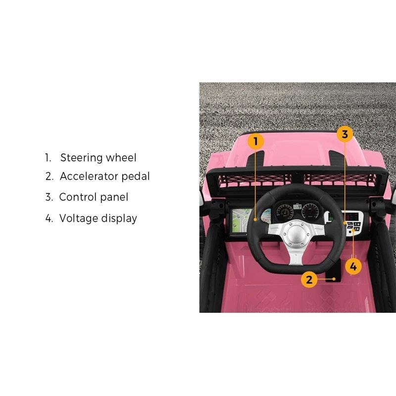 Load image into Gallery viewer, Mazam Kids Ride On Car Jeep Electric Vehicle Pink
