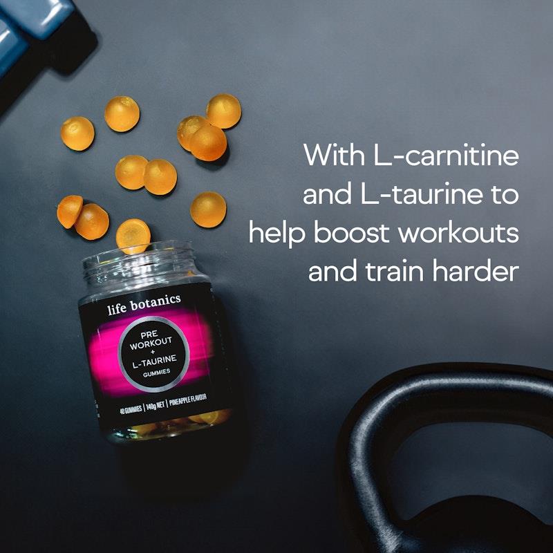 Load image into Gallery viewer, Life Botanics PreWorkout Gummies 3x40 Pack
