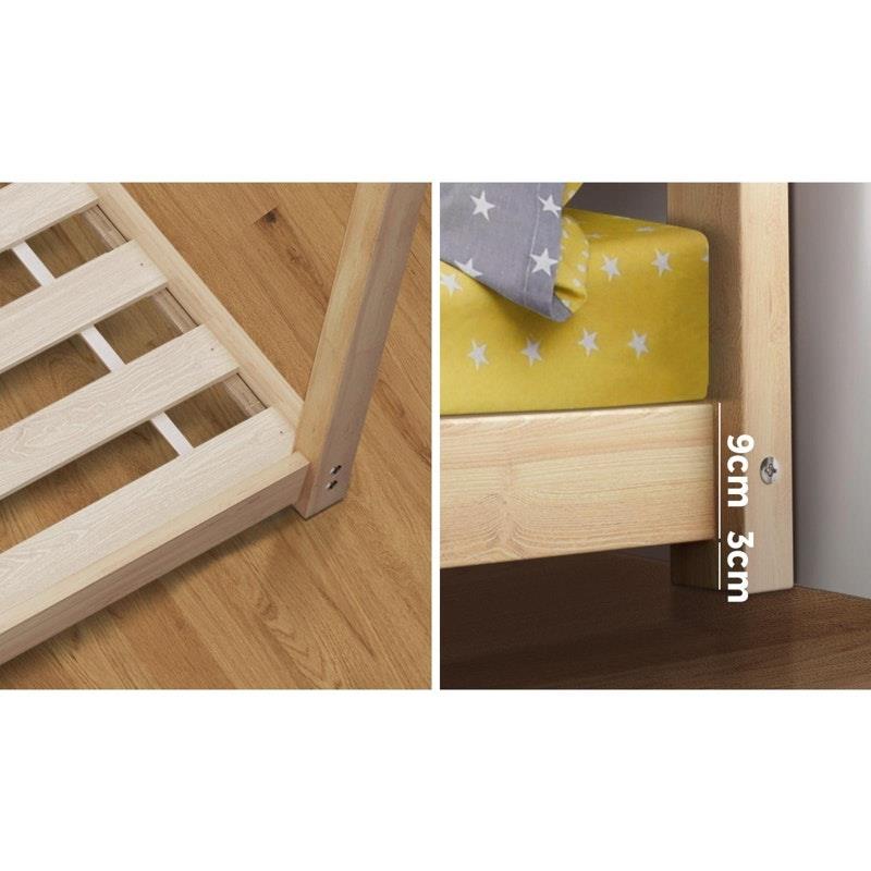 Load image into Gallery viewer, Oikiture Wooden Bed Frame Single Wooden Pine Timber Platform 1unit

