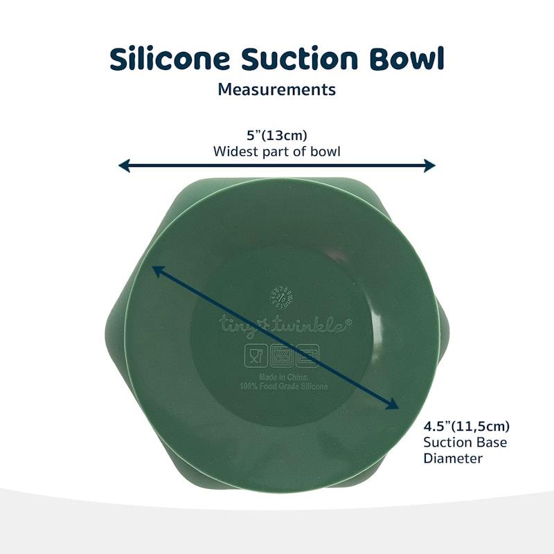 Load image into Gallery viewer, Tiny Twinkle Silicone Suction Bowl Olive Green

