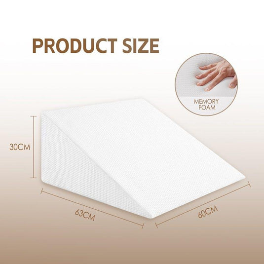 Clevinger Memory Foam Bed Wedge Back Support Pillow 1pc