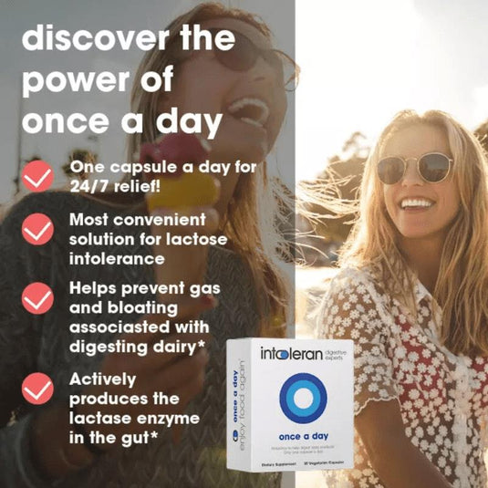 Intoleran Once-A-Day for Lactose 30 Capsules