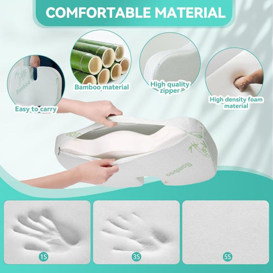 Clevinger Bamboo Memory Foam Seat Cushion 1pc