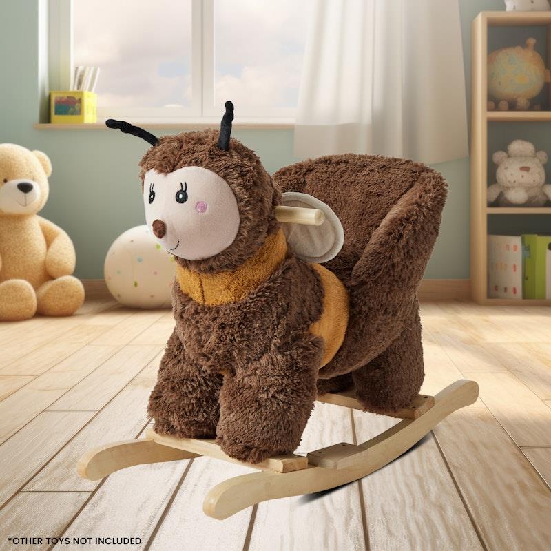 Load image into Gallery viewer, Jiggle &amp; Giggle Soft Plush Toy Rocker Bee
