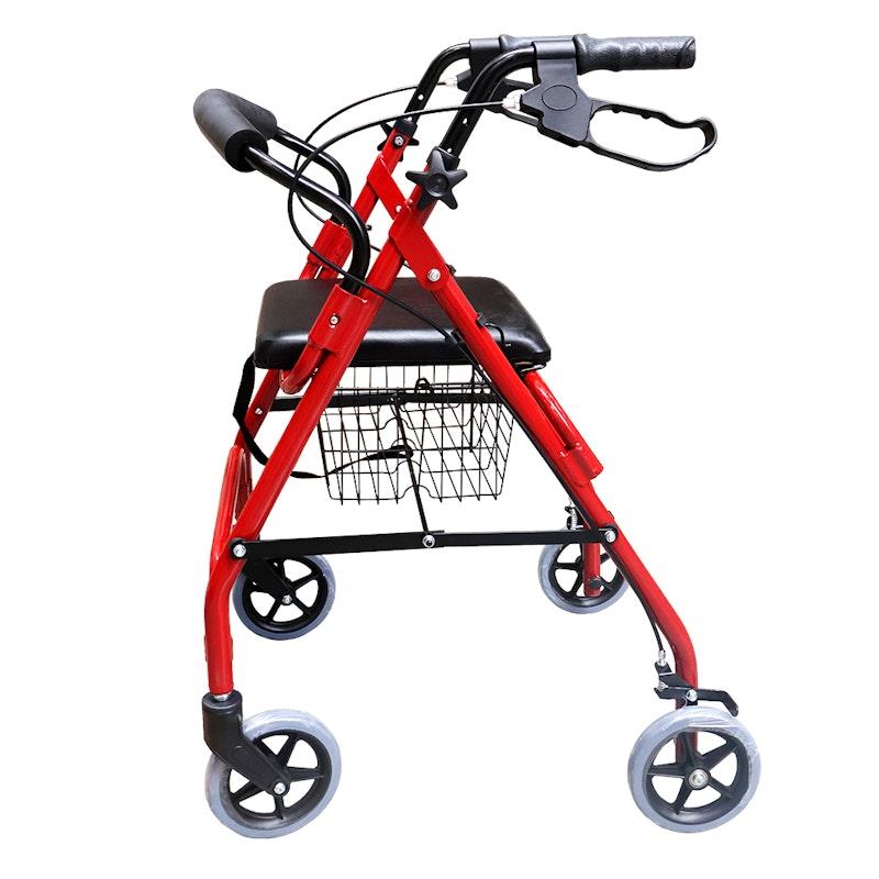 Load image into Gallery viewer, Livingstone Aluminium Rollator with Handbrake &amp; Basket Adjustable 79-90cm
