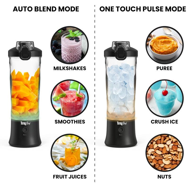 Load image into Gallery viewer, Total Chef Portable Blender, 600 ml Black
