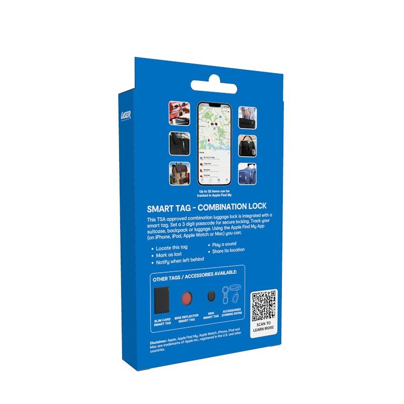 Load image into Gallery viewer, Laser TSA Lock Smart Tag with Rechargeable Battery Black 1 Piece
