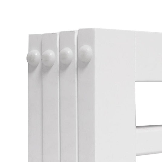 PaWz Wooden Pet Gate Dog Fence Safety Stair Barrier Security Door 4 Panels White 1Pack