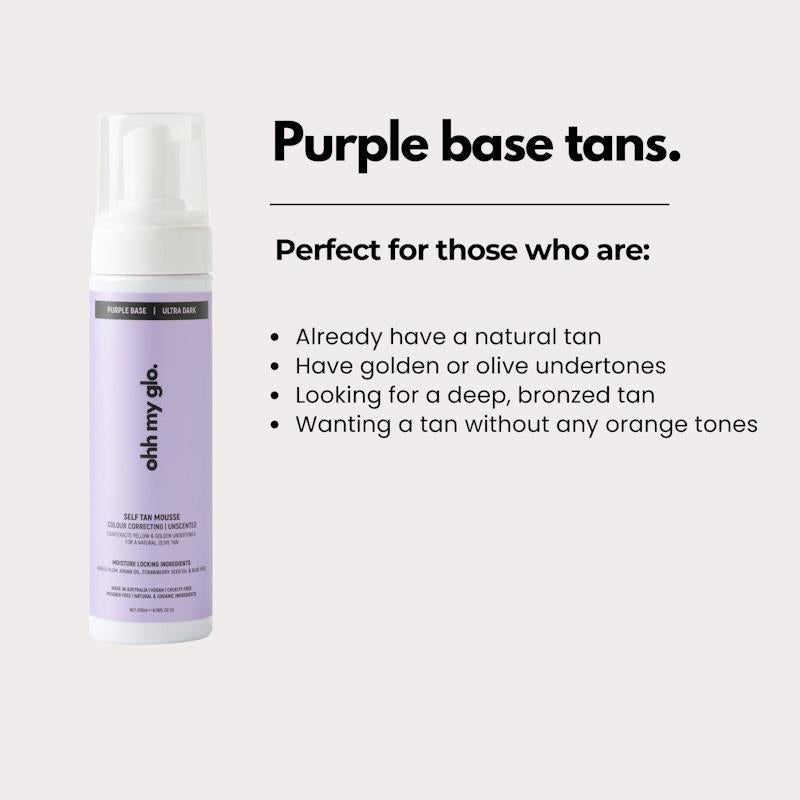 Load image into Gallery viewer, Ohh My Glo Self-Tan Purple Base (Ultra Dark) 200ml
