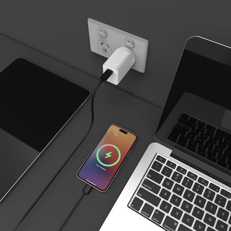 Load image into Gallery viewer, Laser ChargeCore 45W PD Wall Charger White
