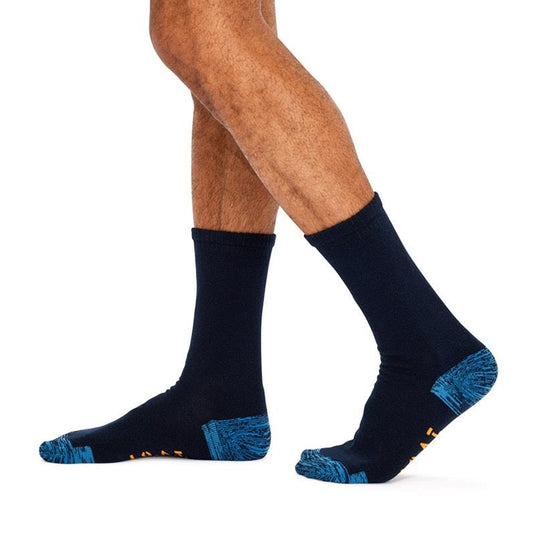 Jack of All Trades 12 Pairs of Men's Top to Toe Comfort Socks - Navy Size 6-10