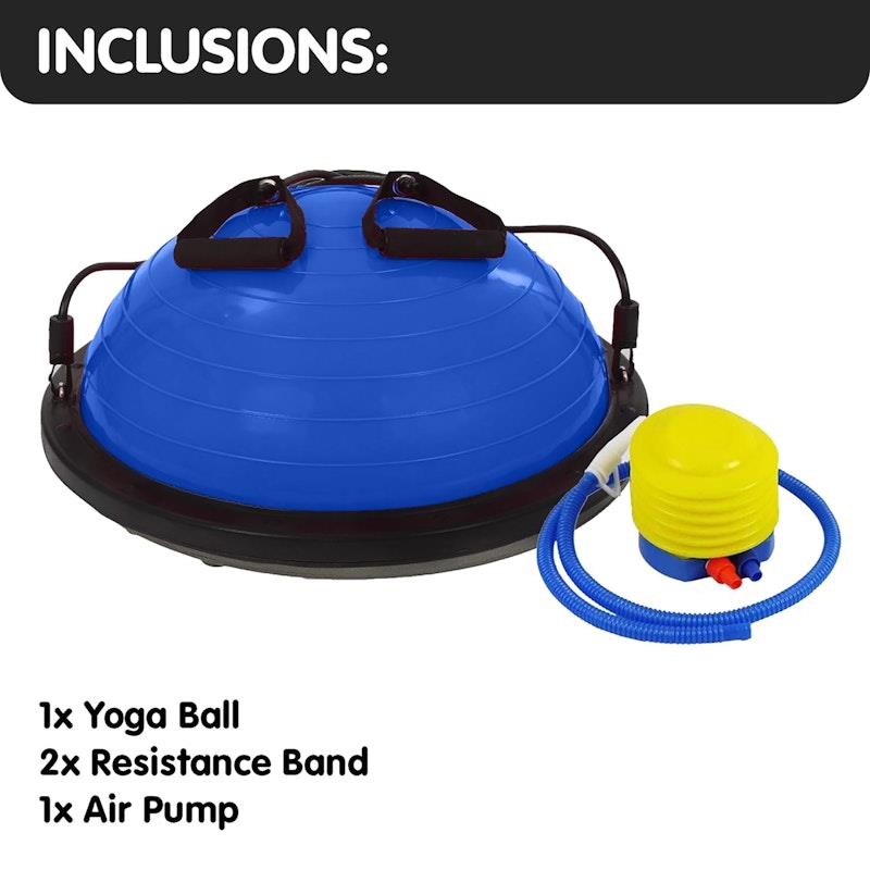 Load image into Gallery viewer, Powertrain Fitness Yoga Ball Home Gym Workout Balance Trainer Blue
