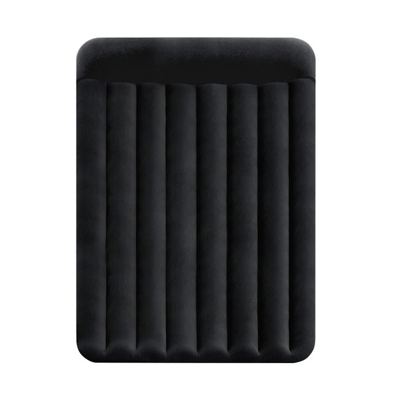 Load image into Gallery viewer, Intex Dura-Beam Classic Inflatable Airbed Mattress w/ Pillow Rest Black Full Double
