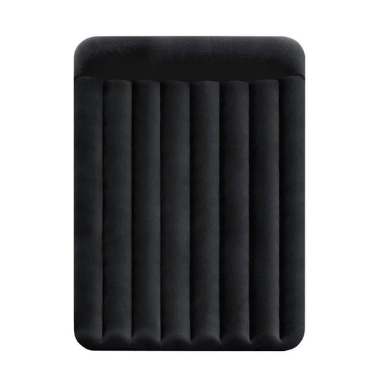 Intex Dura-Beam Classic Inflatable Airbed Mattress w/ Pillow Rest Black Full Double