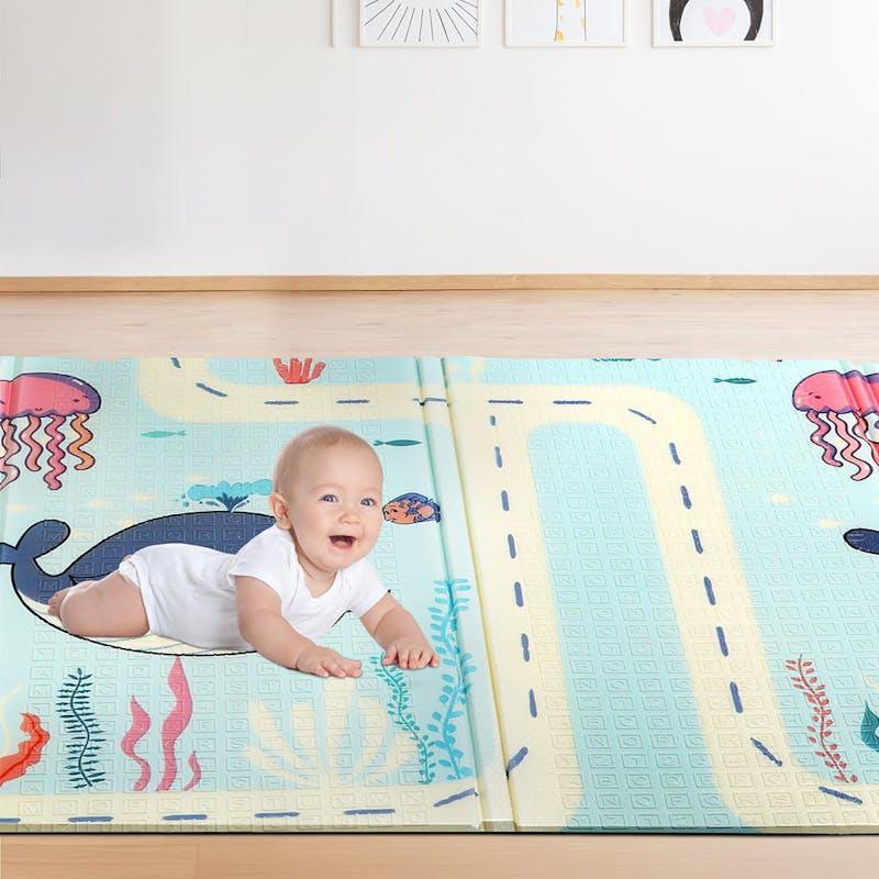 Load image into Gallery viewer, BoPeep Kids Play Mat Baby Crawling Pad Floor Foldable XPE Foam Non-slip Star
