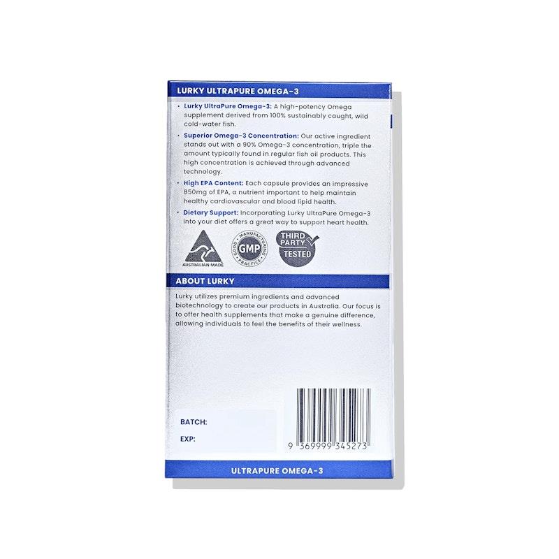 Load image into Gallery viewer, Lurky Ultra Pure Omega 3 Fish Oil 90 Capsules
