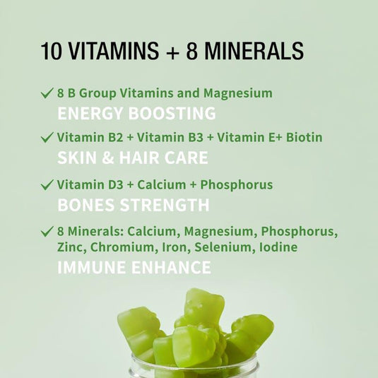 Teddi Lab by Unichi Women's Multi-Nutrient Gummy 60s x3 - Energy Production & General Wellbeing Pack