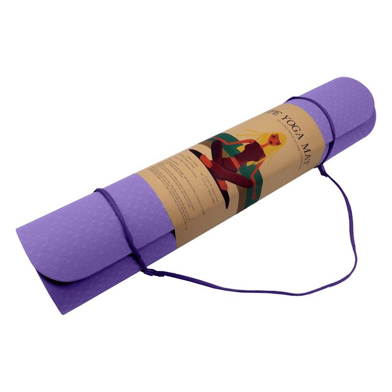 Load image into Gallery viewer, Powertrain TPE Yoga Pilates Exercise Mat 6mm Lilac
