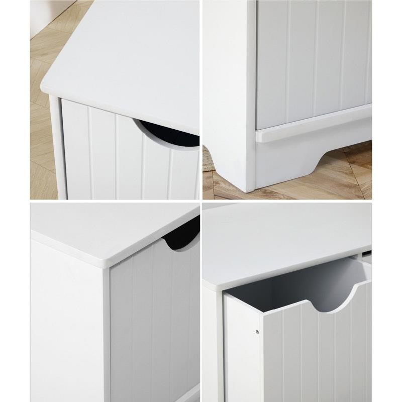 Load image into Gallery viewer, Oikiture Kids Toy Box Chest Storage Box Children Room Organiser Seating Bench White
