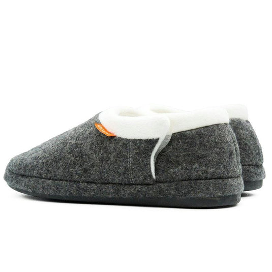 Archline Slippers Closed Back Arch Support Comfort Grey Marl Size 46