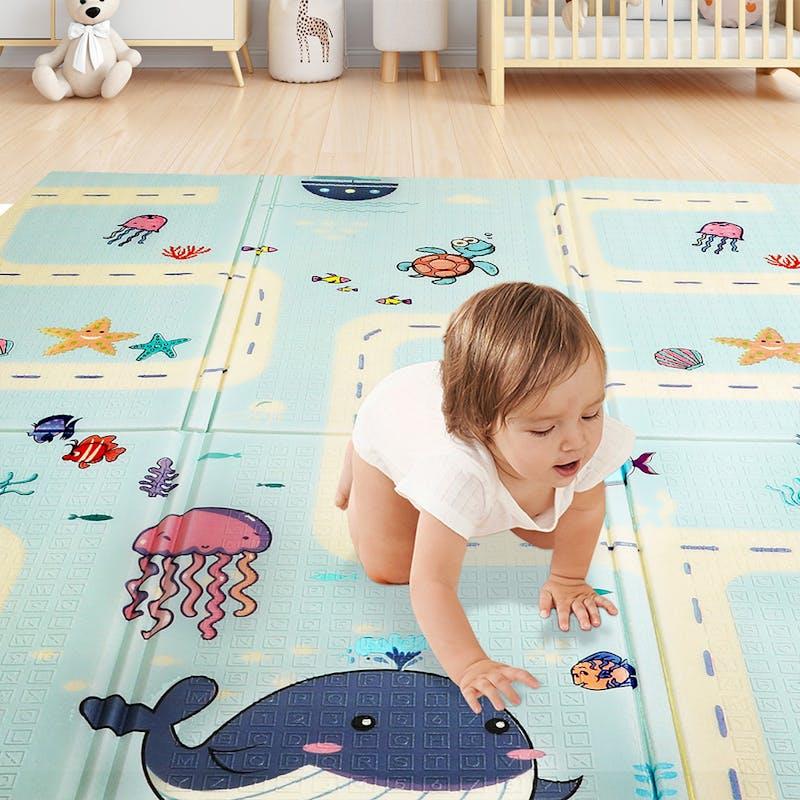 Load image into Gallery viewer, BoPeep Kids Play Mat Baby Crawling Pad Floor Foldable XPE Foam Non-slip Star
