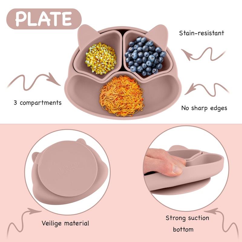 Load image into Gallery viewer, Zoe Sage Silicone Baby Feeding Set 11pc Bundle Blossom
