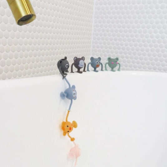 Cherub Baby Bath Toys - Silicone Suction 12PK Bundle – Entire Zoo Collection - Pastel Pack