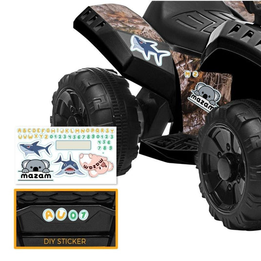 Mazam Ride On Car Electric ATV Bike Vehicle for Toddlers Kids Black