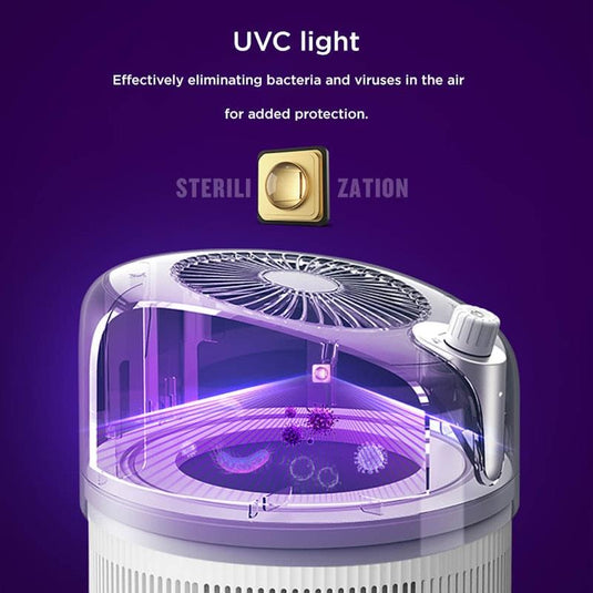 Caremax 4-in-1 Ionic 360° Air Purifier Tower with Catalyst Filter 1Unit