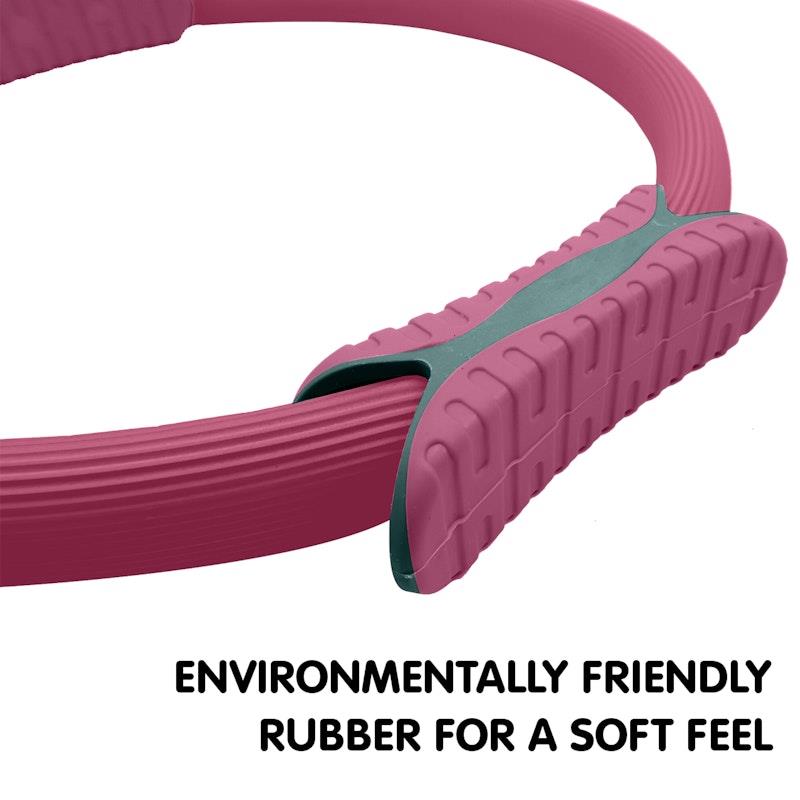 Load image into Gallery viewer, Powertrain Pilates Ring Band Yoga Home Workout Exercise Band Pink

