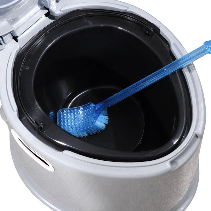 Load image into Gallery viewer, Traderight 6L Camping Toilet Outdoor Portable Potty Caravan Travel Boating Bucket Brush 1Unit
