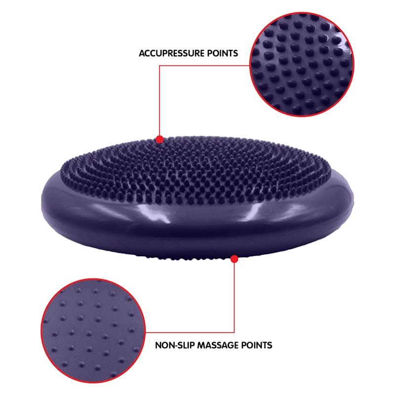 Load image into Gallery viewer, Powertrain Yoga Stability Disc Home Gym Pilates Balance Trainer Purple
