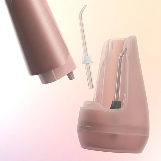 ORDO Hydro Sonic Water Flosser & 3x Floss Tips Dental Selection Bundle Rose Gold