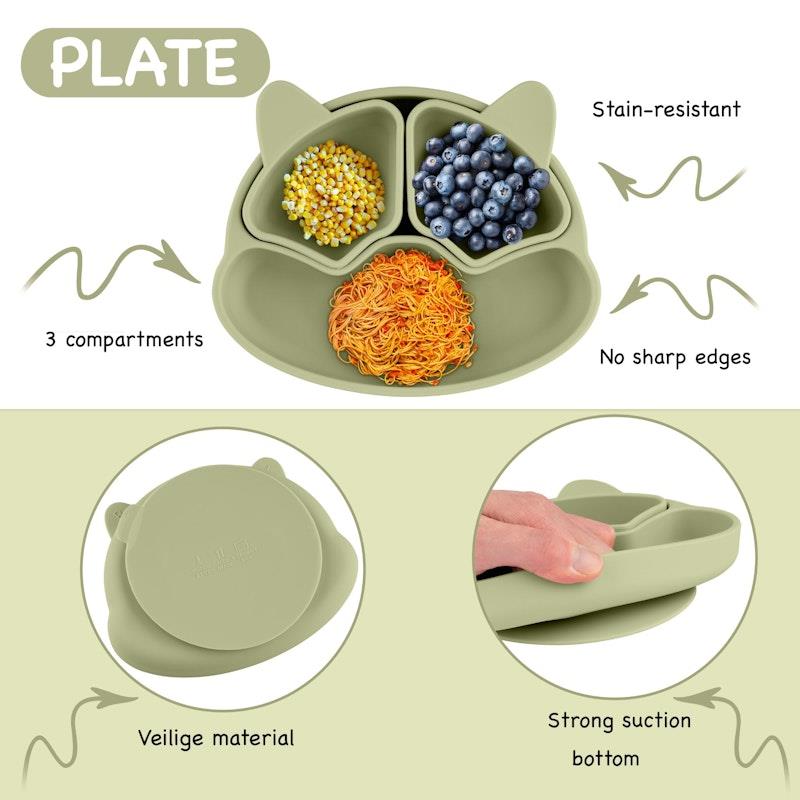 Load image into Gallery viewer, Zoe Sage Silicone Baby Feeding Set 11pc Bundle Kokoda
