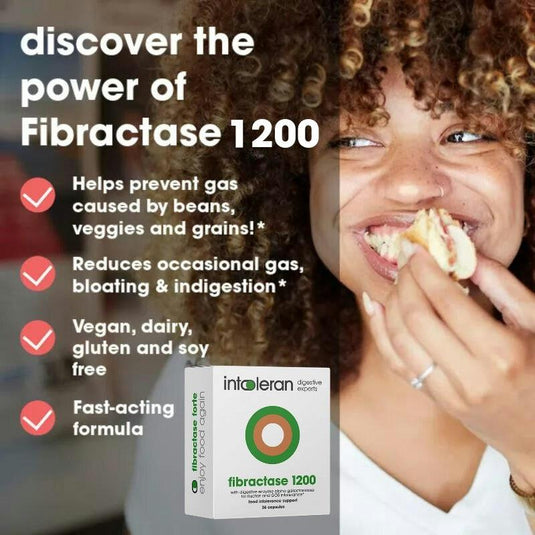 Intoleran Fibractase 1200 36 Capsules