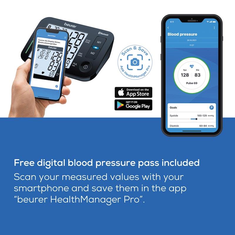 Load image into Gallery viewer, Beurer BM54 Bluetooth Upper Arm Blood Pressure Monitor 1unit
