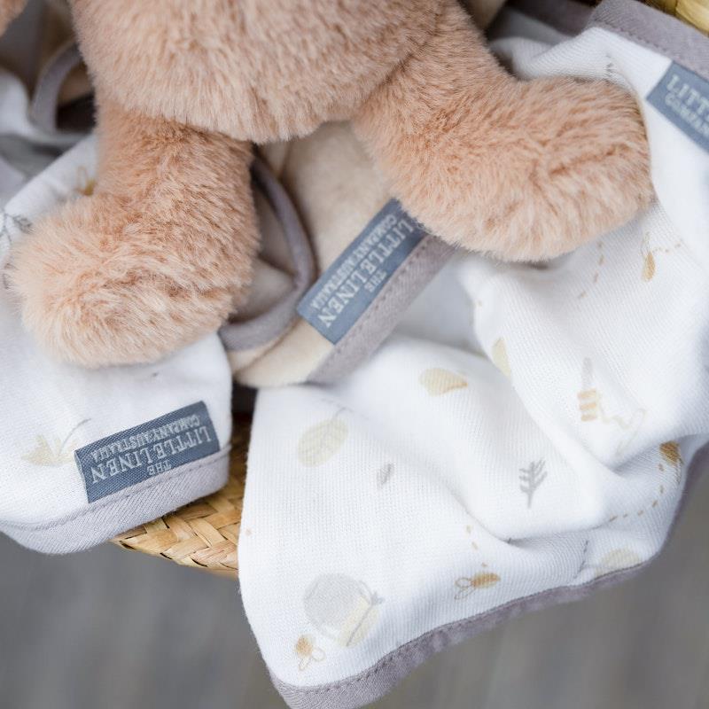Load image into Gallery viewer, The Little Linen Company Plush Toy &amp; Washers Nectar Bear
