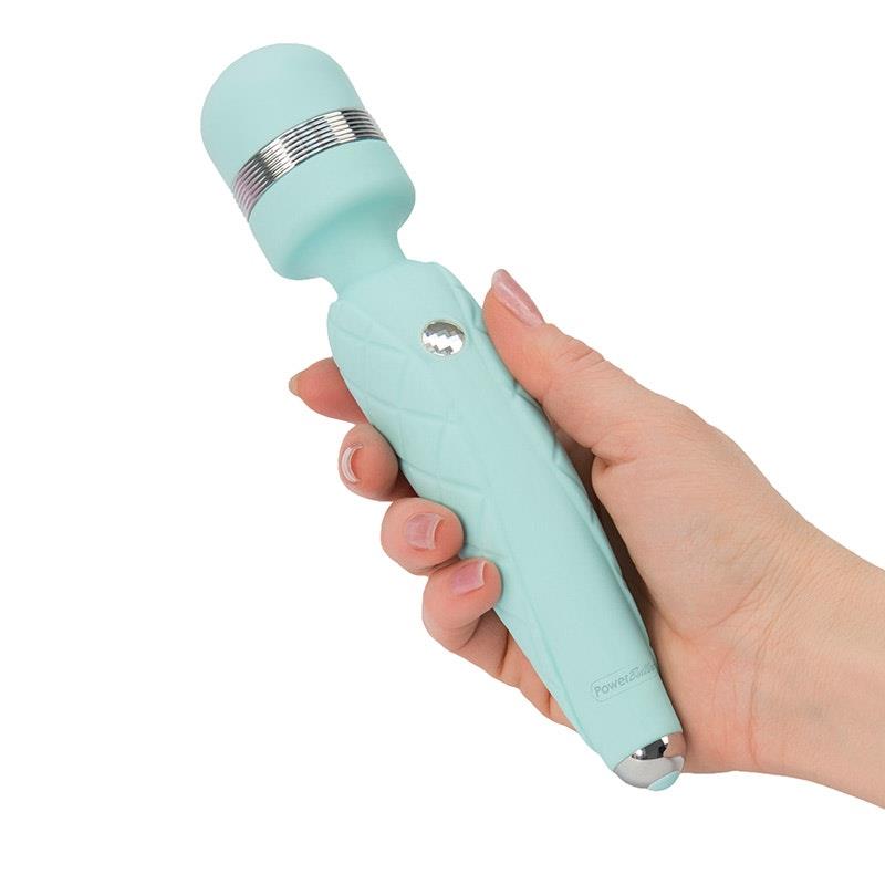 Load image into Gallery viewer, BMS Factory Pillow Talk Cheeky Wand Teal
