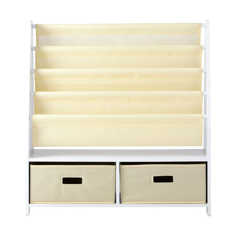 Load image into Gallery viewer, Oikiture Kids Bookshelf Bookcase Children Toys Storage Shelf Rack DIY Organiser Beige
