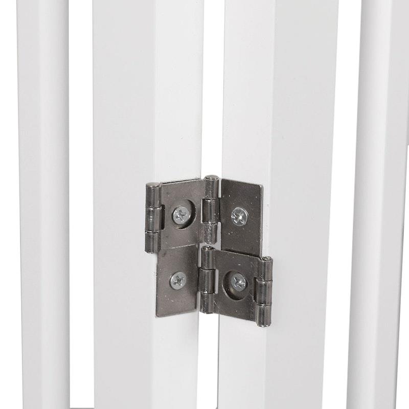 Load image into Gallery viewer, PaWz Wooden Pet Gate Dog Fence Safety Stair Barrier Security Door 4 Panels White 1Pack

