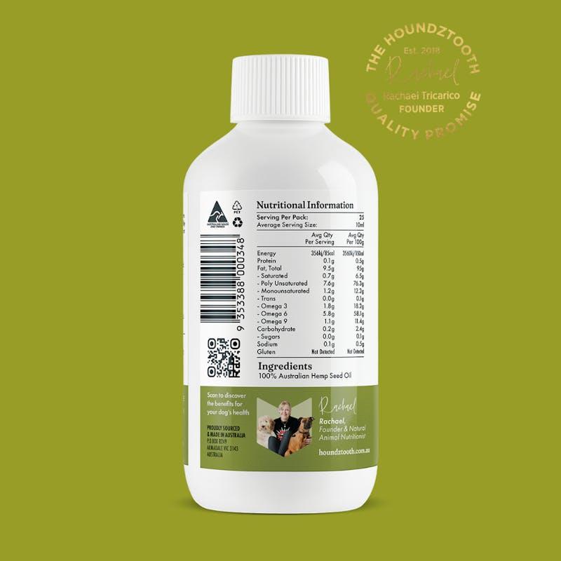 Load image into Gallery viewer, HOUNDZTOOTH Hemp Seed Oil for Dogs 250ml
