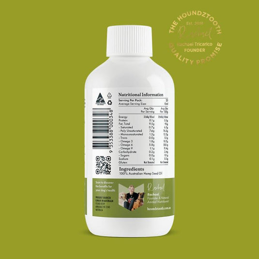 HOUNDZTOOTH Hemp Seed Oil for Dogs 250ml