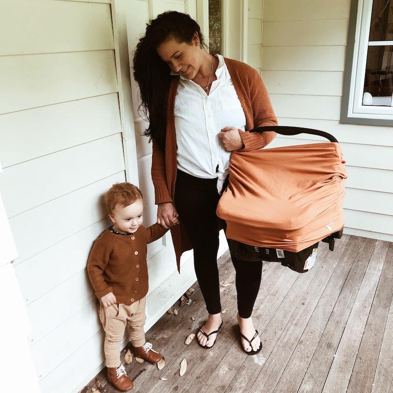 Load image into Gallery viewer, Zoe Sage 5 in 1 Multi-Use Mama Cover Savannah Rust 1pc
