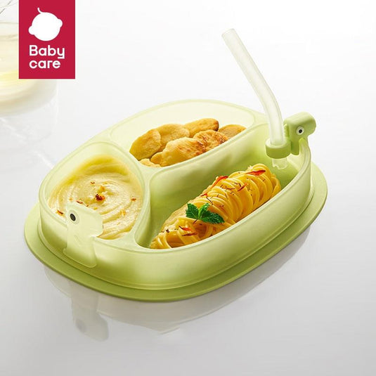 Bc Babycare Silicone Suction Plate Lime Green