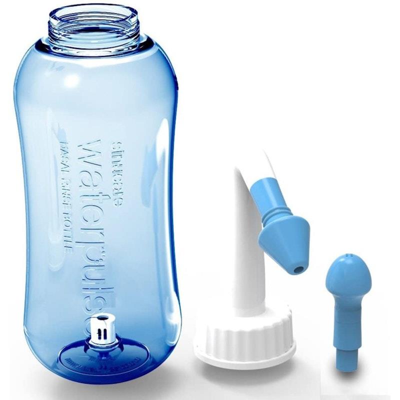 Load image into Gallery viewer, Waterpulse Sinus Rinse Neti Pot Kit with 30 Washing Salt Pack Bundle
