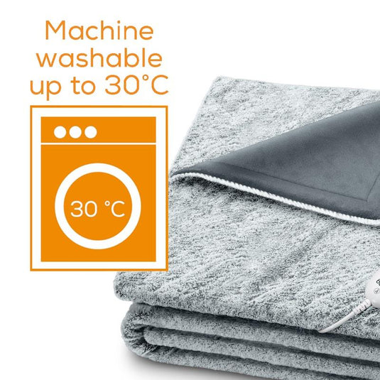 Beurer HD75G Super Cosy Heated Throw - Charcoal Grey One Size