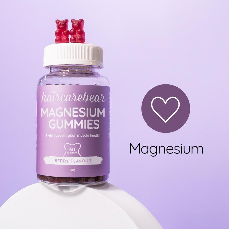 Load image into Gallery viewer, Haircarebear Magnesium Gummies 3x60 Pack
